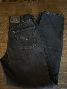 Vintage Silver Tab Levi’s Jeans  Black Relaxed Fit Denim